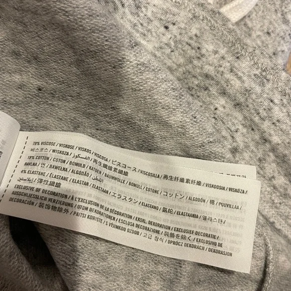 Abercrombie & Fitch Women’s Logo Wide Leg Viscose Sweatpants MEDIUM - Picture 3 of 11